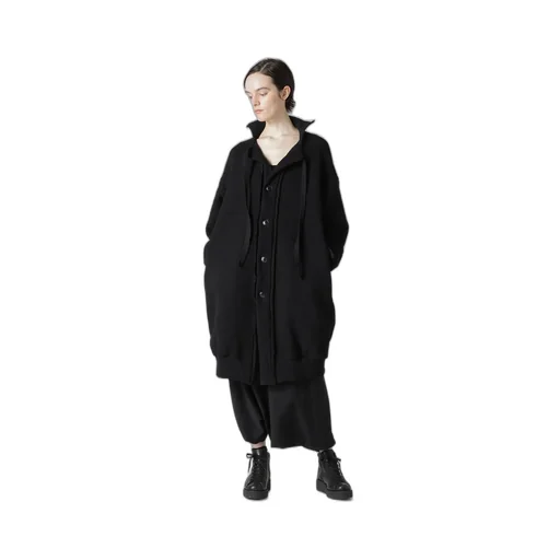 Liy/C Brushed French Terry Button D Cardigan