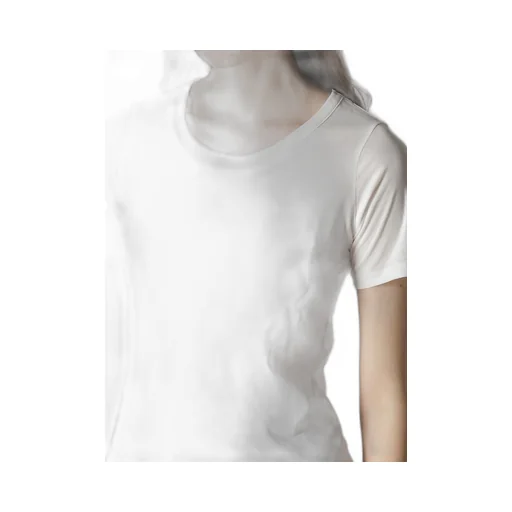 High Twisted Jersey Short Slv Round Neck T