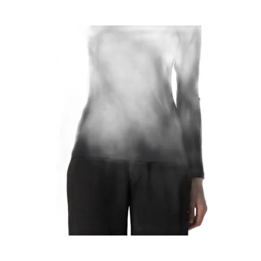 High Twisted Jersey Long Slv Round Neck T