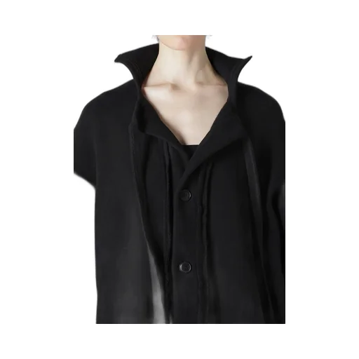Liy/C Brushed French Terry Button D Cardigan