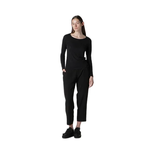High Twisted Jersey Long Slv Round Neck T
