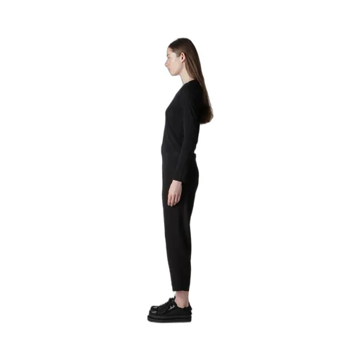 High Twisted Jersey Long Slv Round Neck T