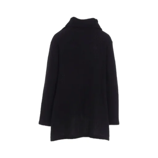 Crushed Glen Check High Neck Cardigan