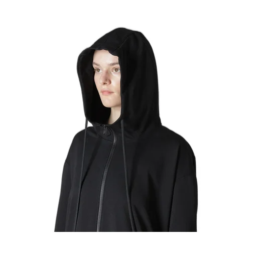 Pe Jersey Twill Unbalanced Hoodie B