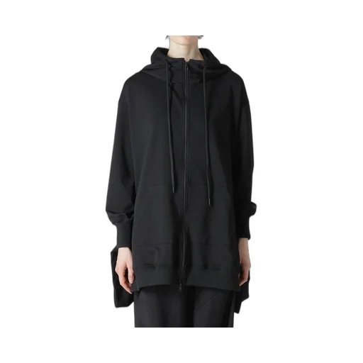 Pe Jersey Twill Unbalanced Hoodie B