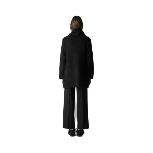 Crushed Glen Check High Neck Cardigan