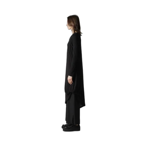 C Angora Cashmere Single Jersey Draped Dress