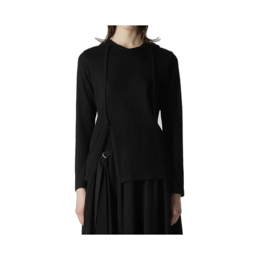 Wool Light Milling Single Strap Hoodie Po