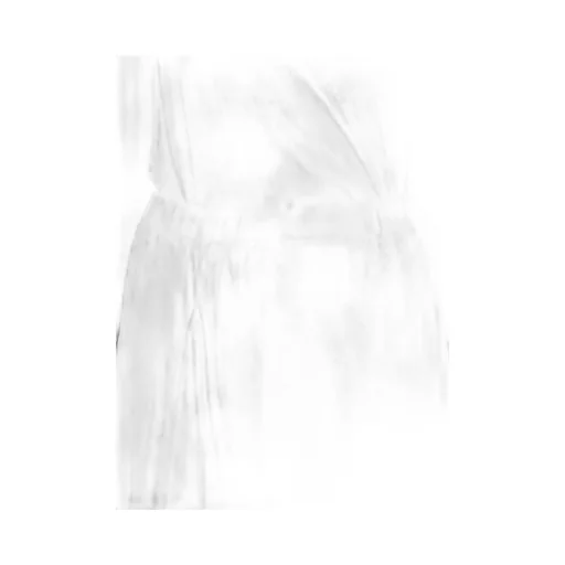 High Twisted Gauze Terry Tucked Skirt