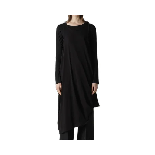 C Angora Cashmere Single Jersey Draped Dress