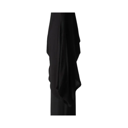 C Angora Cashmere Single Jersey R Draped Round Neck Po