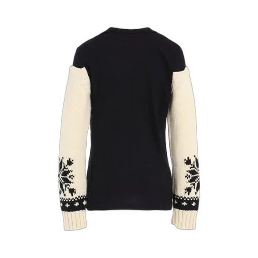 Wool Interlock Snow Pattern Jacket