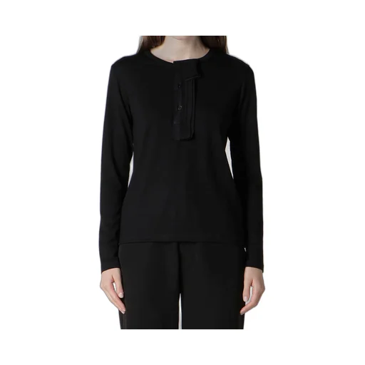 Wool Single Jersey Henley Neck Po