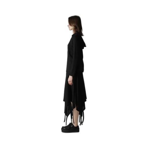 Wool Light Milling Single Strap Hoodie Po