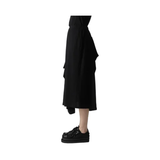 High Twisted Gauze Terry Tucked Skirt