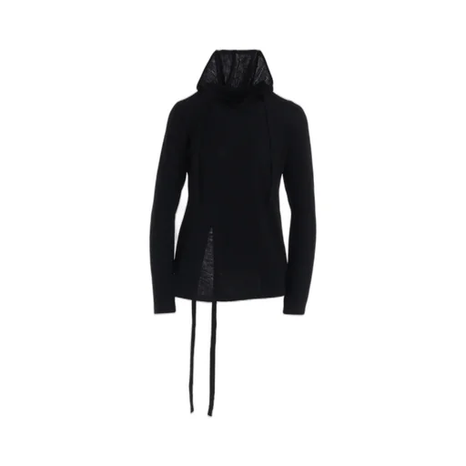 Wool Light Milling Single Strap Hoodie Po