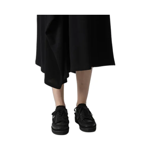 High Twisted Gauze Terry Tucked Skirt