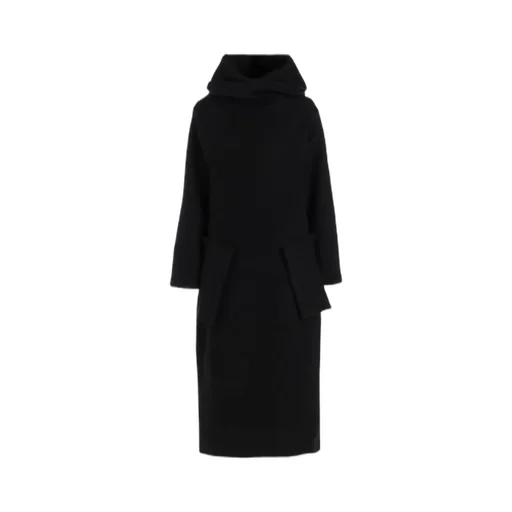 Wool Sheep Pile High Neck Dress