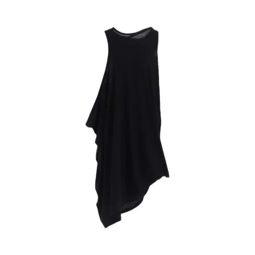 C Angora Cashmere Single Jersey Draped Dress