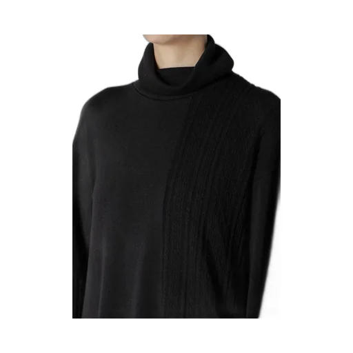 Interlock Paneled High Neck Po