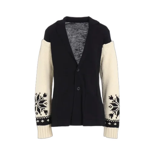 Wool Interlock Snow Pattern Jacket