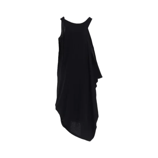 C Angora Cashmere Single Jersey Draped Dress