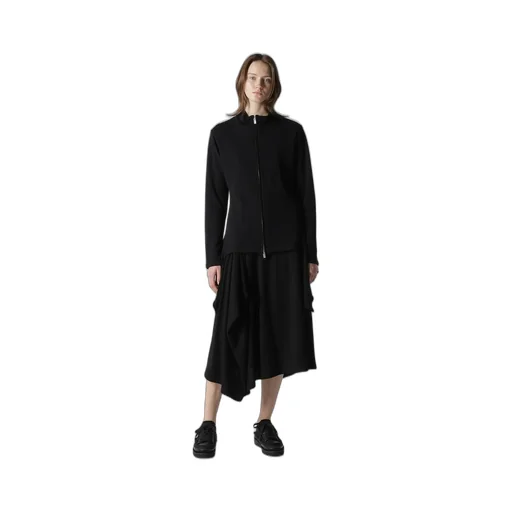 High Twisted Gauze Terry Tucked Skirt