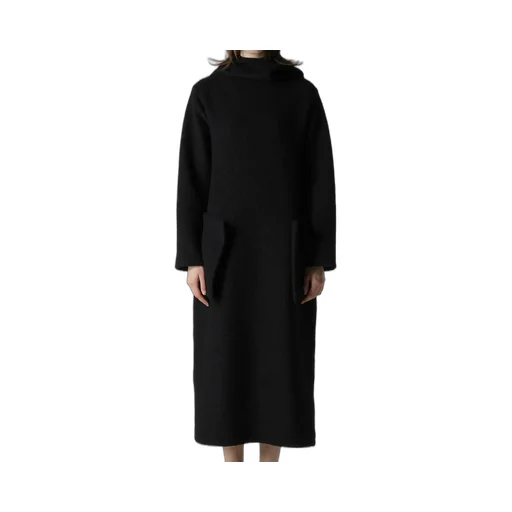 Wool Sheep Pile High Neck Dress