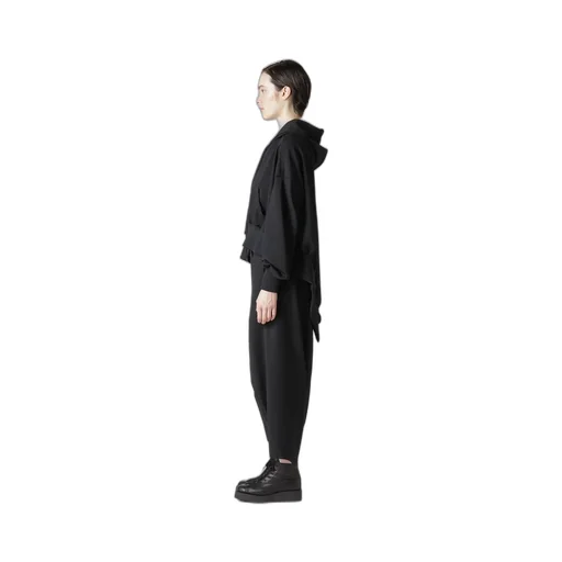 Pe Jersey Twill Unbalanced Hoodie A
