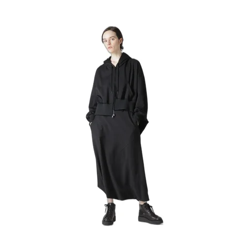 Pe Jersey Twill Unbalanced Hoodie A