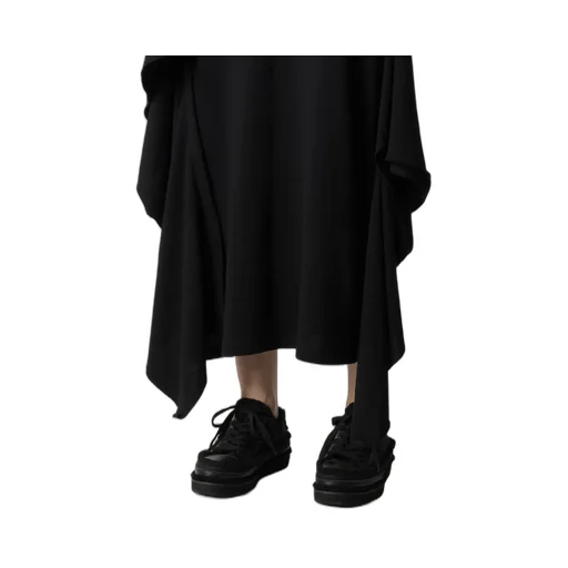 Cotton Yak Single Jersey Side Draped Strap Dress