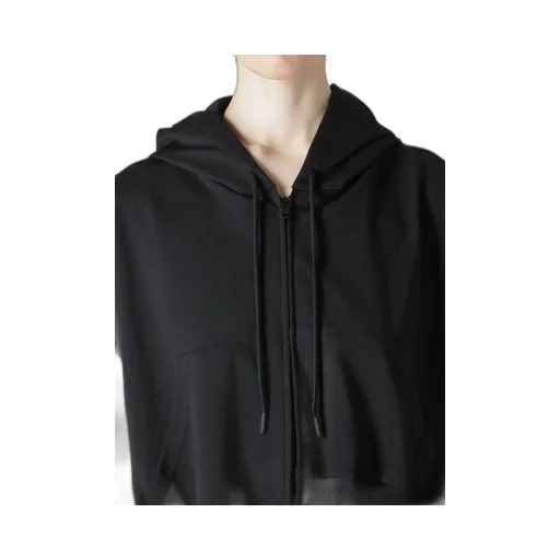 Pe Jersey Twill Unbalanced Hoodie A