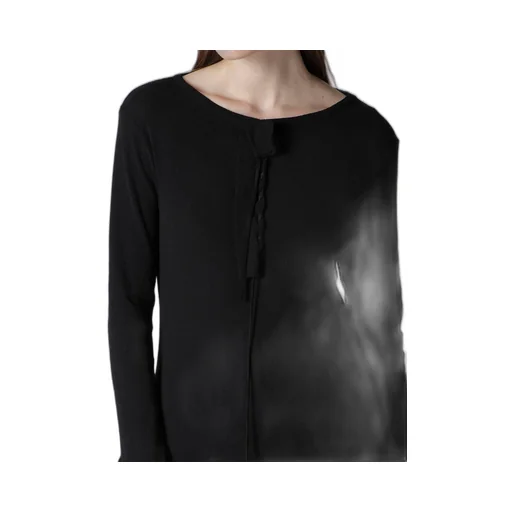 High Twisted Links String Round Neck Po