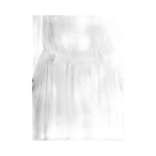 High Twisted Gauze Terry Draped Hem Skirt