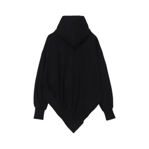 Pe Jersey Twill Unbalanced Hoodie A