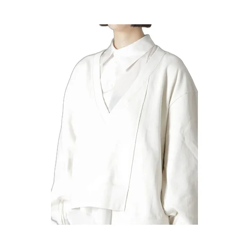 Cotton French Terry Side Zip D Pullover