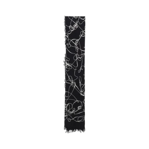 Wool Gauze Needle Punch Stole