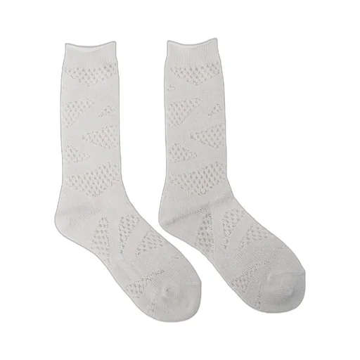 Rib W Monofilament Line Socks