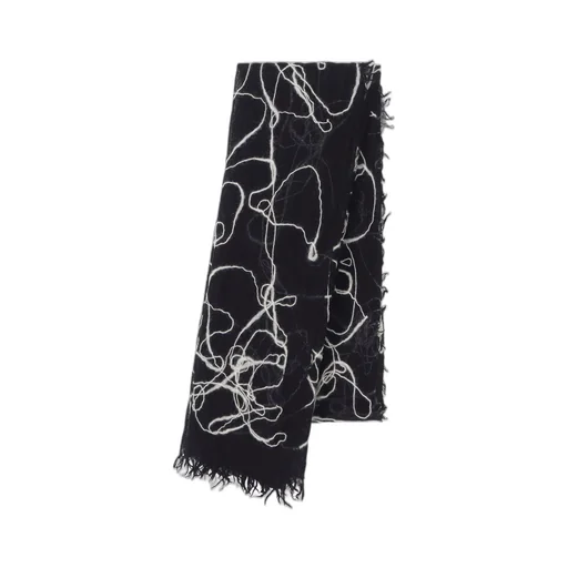 Wool Gauze Needle Punch Stole