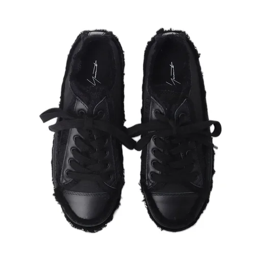 Cotton Canvas A Low-Cut Fringe Sneakers