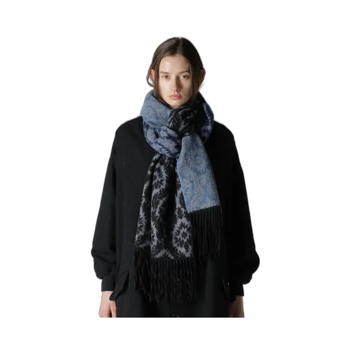 Ws Gradation Leaf Leaf Jq Stole