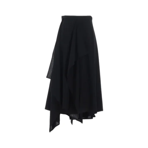 Wool Gauze Wrap Skirt