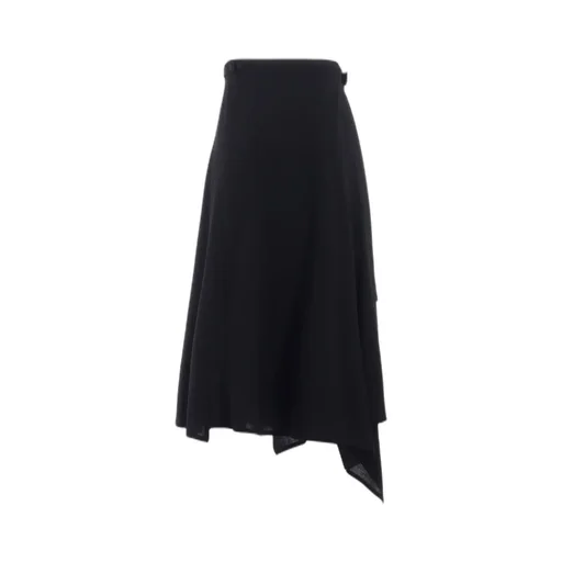 Wool Gauze Wrap Skirt