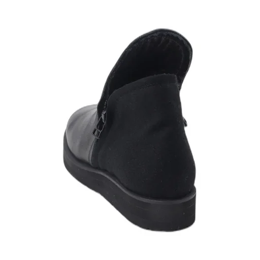 Shrinked Melton Double Side Zip Boots