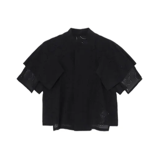 Lace Stand Collar Jacket