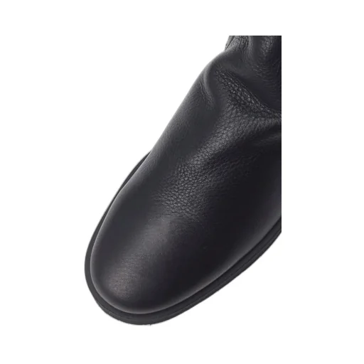 Shrinked Melton Double Side Zip Boots