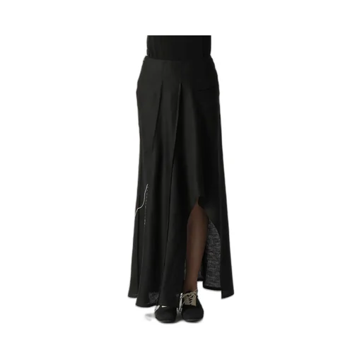 Linen Cloth L Round Hem Skirt