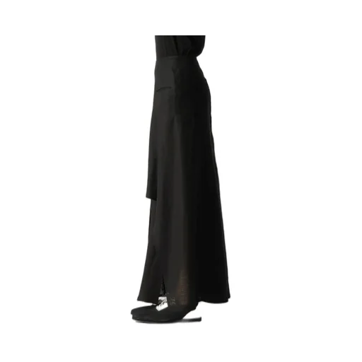 Linen Cloth L Round Hem Skirt