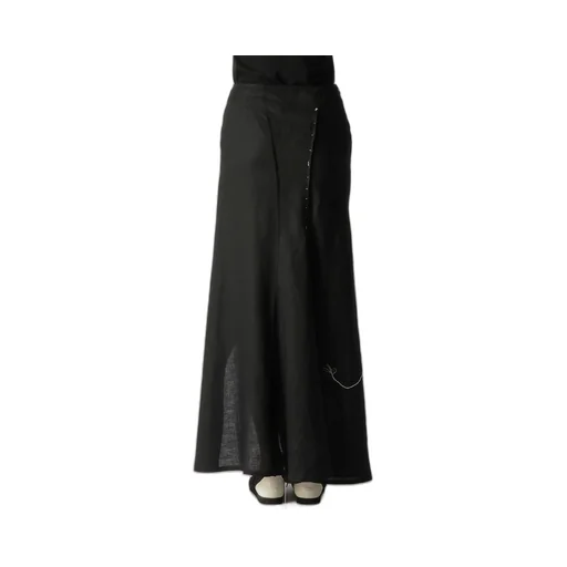 Linen Cloth L Round Hem Skirt