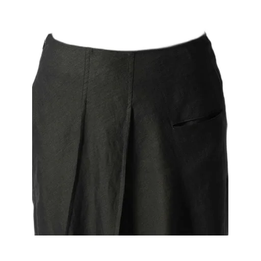 Linen Cloth L Round Hem Skirt